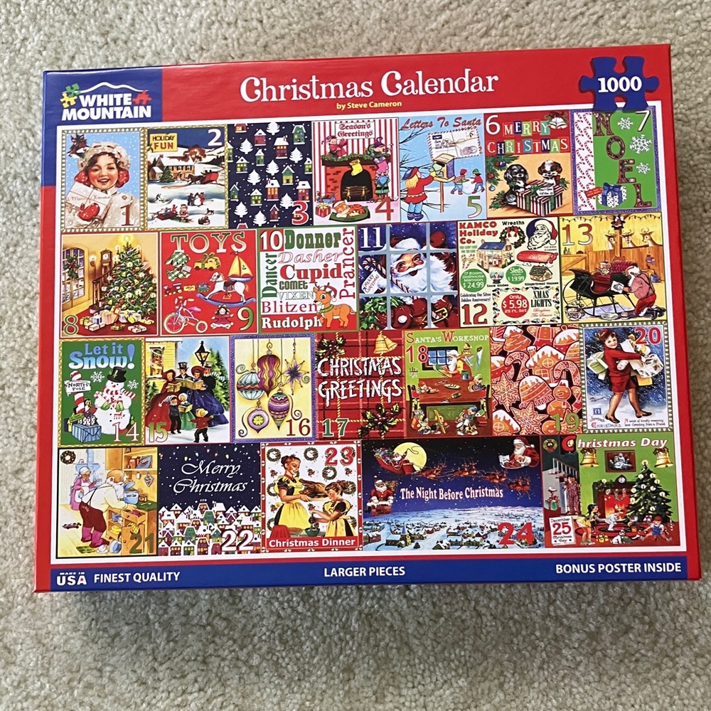 White Mountain Christmas Calendar Puzzle